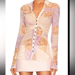 Free people - lucky mesh shirt